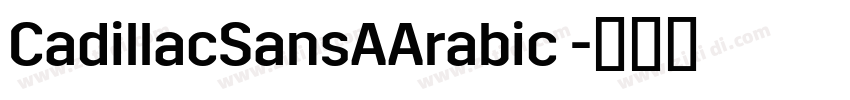 CadillacSansAArabic 字体转换